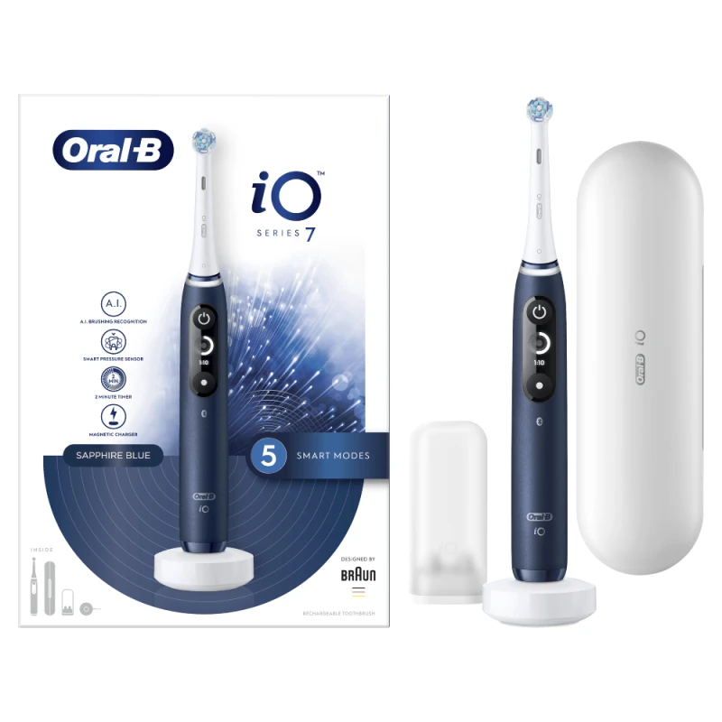 Электрическая зубная щетка Oral-B iO7 1A1.1BD Синяя