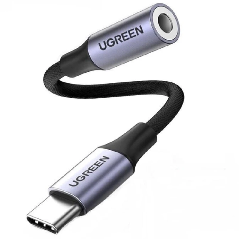 Adapter Ugreen TYPE-C To AUX 3.5mm 10sm Sace Gray / AV161-80154