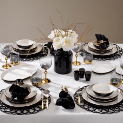 Serviz dəsti Schafer Adel 56 parça Qara 8699131784273