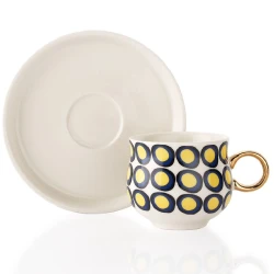 Qəhvə dəsti Schafer Blossom 12 parça Sarı 8699131802557