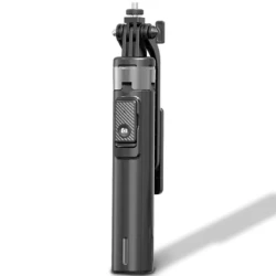 Selfi çubuğu Porodo 135CM Extendable with detachable light 4 led tripod Black / PD-SLSTL-BK