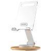 Porodo transparent mobile stand white / PD-TRNSMS-WH