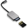Ötürücülər Porodo 2IN1 USB-C card reader SD microsd Grey / PD-21CDR-GY