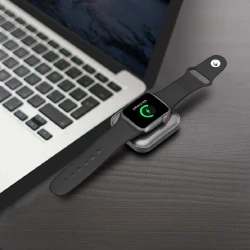 Porodo 2 in 1 Aplle Watch Adn Airpod Charger With TYPE-C Connector Grey PD-WA2N1C-GY