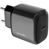 Porodo 2W USB-C charger EU+TYPE-C cable 1.2M Black / PD-20WEUCC-BK
