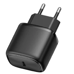 Porodo 2W USB-C charger EU+TYPE-C cable 1.2M Black / PD-20WEUCC-BK