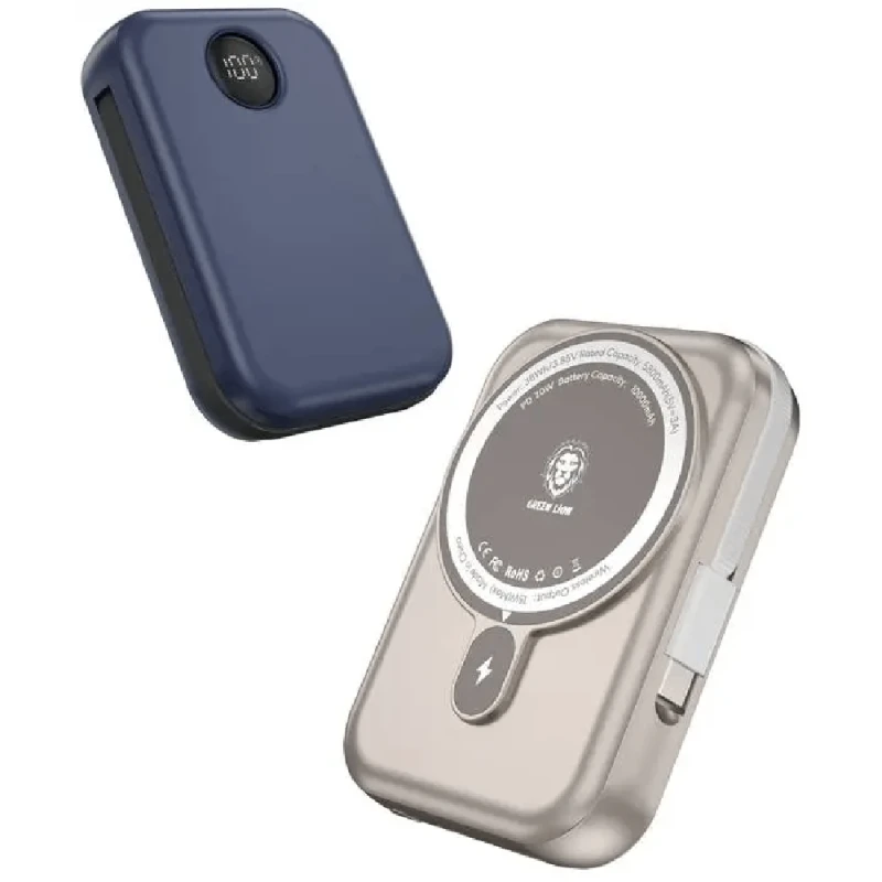 Power Bank Green Lion Monaco Magsafe 10000 mAh Titanium Gold GNMPB10KTCTGD