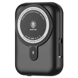 Внешний аккумулятор Powerbank Green Lion Monaco MagSafe 20000 mAh PD+QC 22.5W Черный / GNMGMPB20KBK