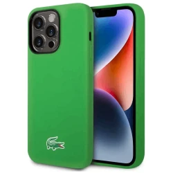 Qoruyucu örtük Lacoste MagSafe Silicone iPhone 15 Pro Green LCHMP15LSLON