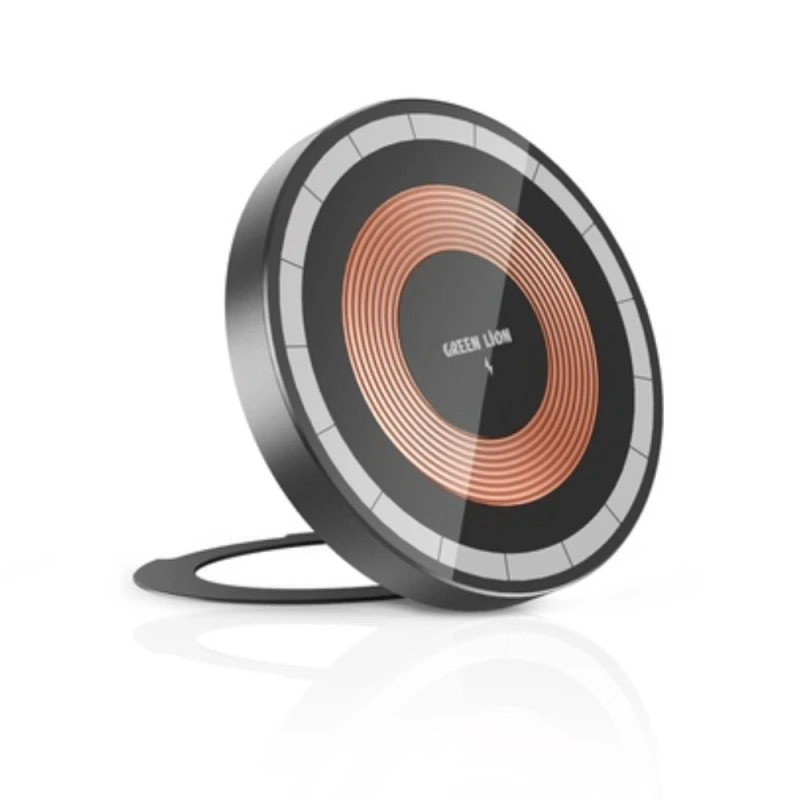 Беспроводное зарядное устройство MagSafe Green Lion Black GNMGTMBCRBK