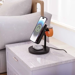 Power Bank Porodo 4IN1 MagSafe Dock 5000 mAh PD 20W Black PD-PBFCH024-BK