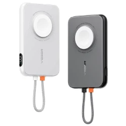 Внешний аккумулятор Powerbank Porodo 5000 mAh Slim PD 20W+Watch Charger Белый PD-PBFCH027-WH