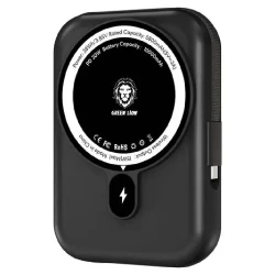 Power Bank Green Lion Monaco MagSafe 10000 mAh Black GNMPB10KTCBK