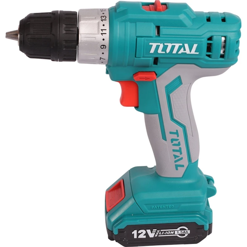 Дрель-шуруповерт Total TDLI1222 (CASE+2X1.2)