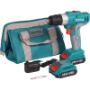 Дрель-шуруповерт Total TDLI1222 (CASE+2X1.2)