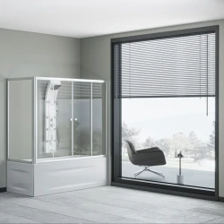 Прямоугольная душевая кабина на ванну Kabinex KL 316 180×80×150 см