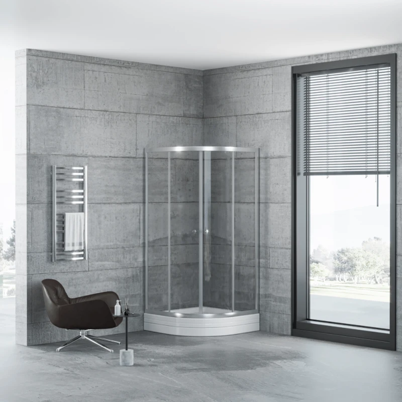 Oval duşaltlıq üstü duş kabin Kabinex KL 605 100×100×180 sm