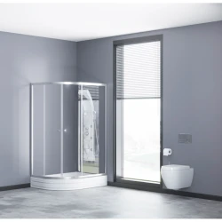Yarım oval duşaltlıq üstü duş kabin Kabinex KL 852 150×90×180 sm Sağ