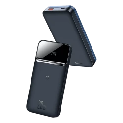 Baseus Power Bank 10000mAh, 20W, Maqnitli, Simsiz, Mavi