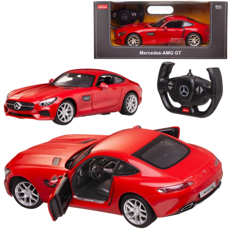 Oyuncaq avtomobil Rastar R/C 1:14 Mercedes-AMG GT Open Door by Manual 6930751309920