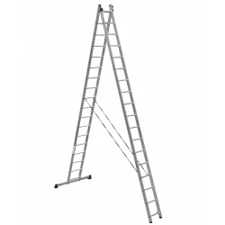 Лестница Alumet 18-ступенчатая двухсекционная алюминиевая (A-образная и /\-образная) (HS2 6218)