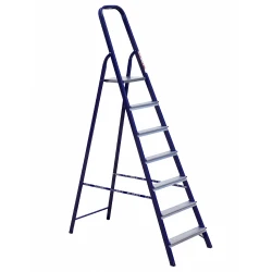 Лестница Alumet 7 алюминиевых ступеней простая крашеная стальная 40*20 (M 8407)