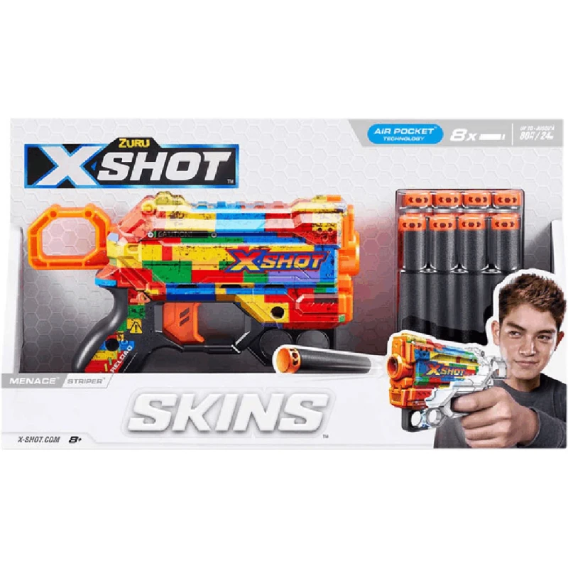 Oyuncaq silahlar Zuru INT-S001-X-Shot Skins Menace (8 DART) 193052060358