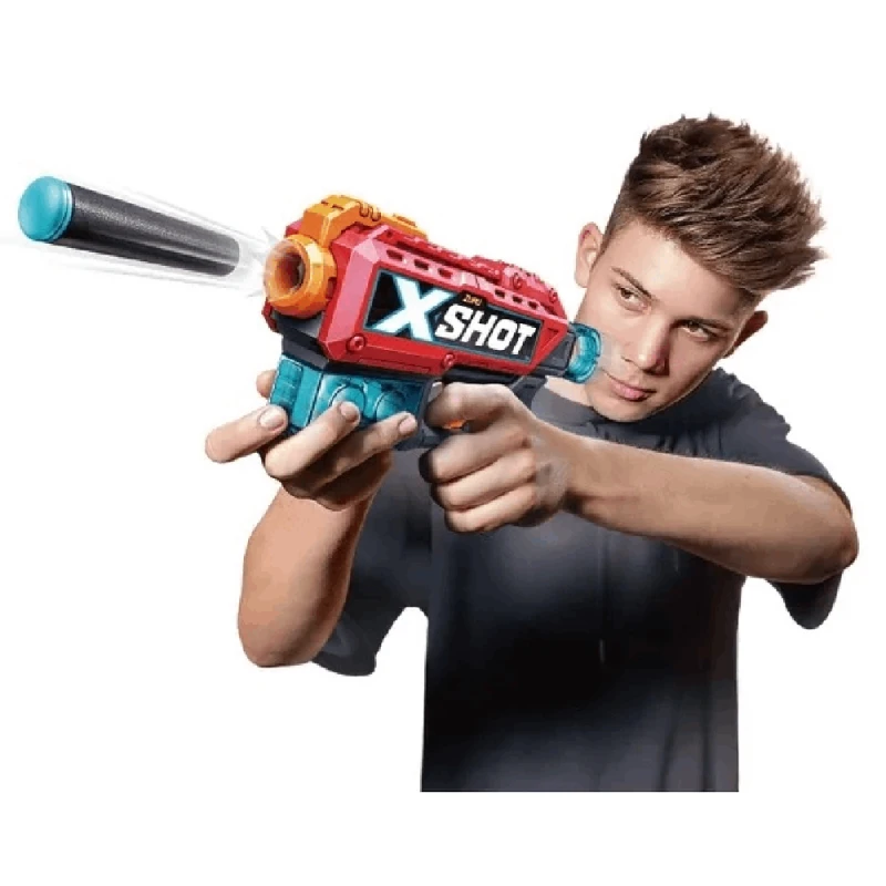 Oyuncaq silahlar Zuru 2022-S001-X Shot Excel Double Kickback (8DART,6CANS) 193052040329