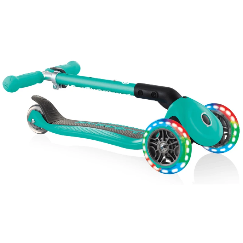 Самокат Globber Junior (Складной, светящийся)