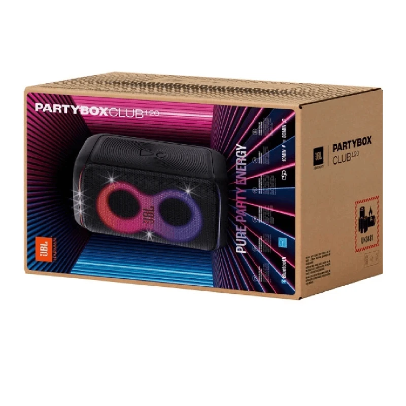 Musiqi mərkəzləri JBL PartyBox Club 120 Black JBLPBCLUB120EP