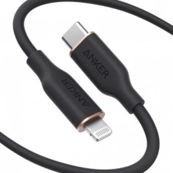 Кабель Anker Powerline Soft USB-C to Lightning 0.9m Черный / A8662-A8662H11
