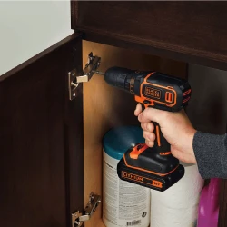 Дрель-шуруповерт Black&Decker BDCDC18KB-QW Case (2X1.5)