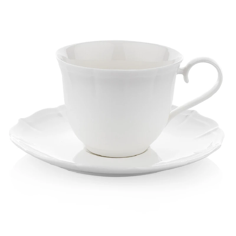 Çay üçün fincan dəsti Schafer Lotus 12 parça Ağ 8699131551509