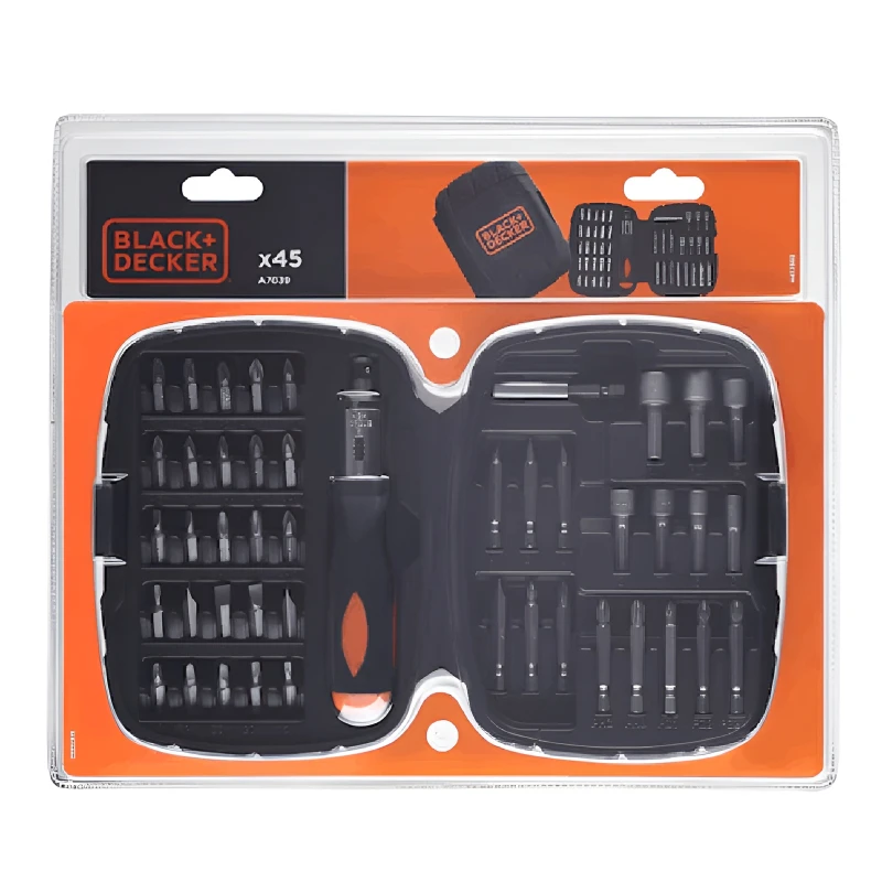 Vintburan dəsti Black&Decker A7039-XJ / 45 PCS