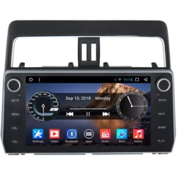 Android Car Monitor King Cool T18 4/64 GB DSP & Carplay For Toyota Prado 2018