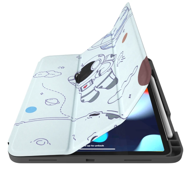 Защитная обложка Comma Lingos Series Apple iPad Air 11/5/4 Pro 11 Gen 4/3/2 0631 Spaceman