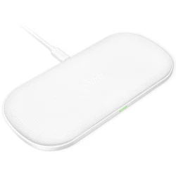 Choetech Wireless Dual Fast Charger White 5345
