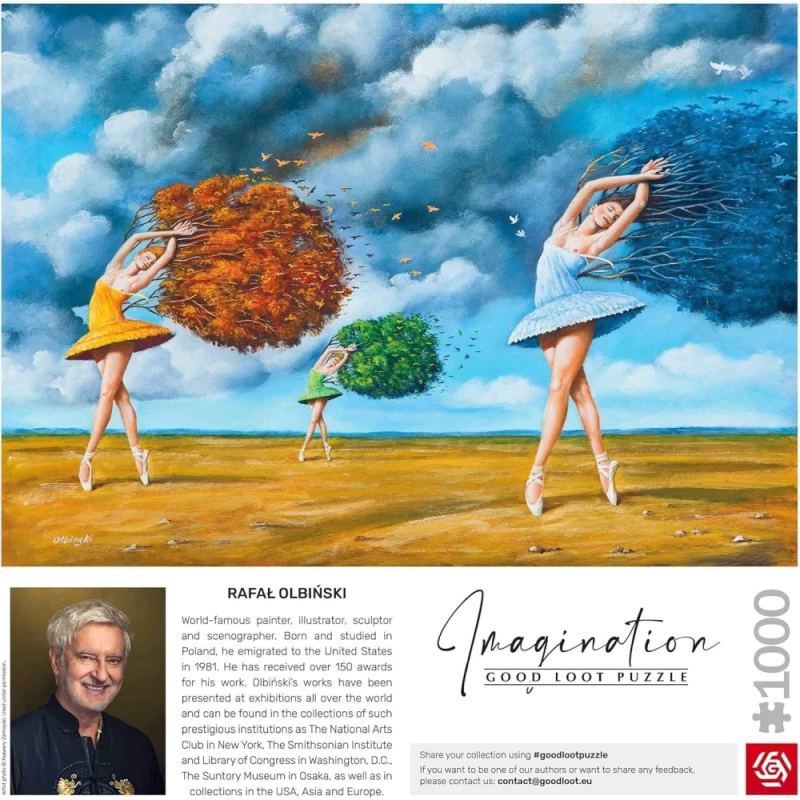 Pazl Good Loot Imagination Rafal Olbinski the Shape of Color Green 1000 5908305243717