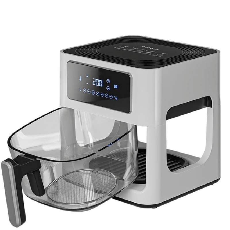 Аэрофритюрница Porodo Lifestyle Glass Pot White