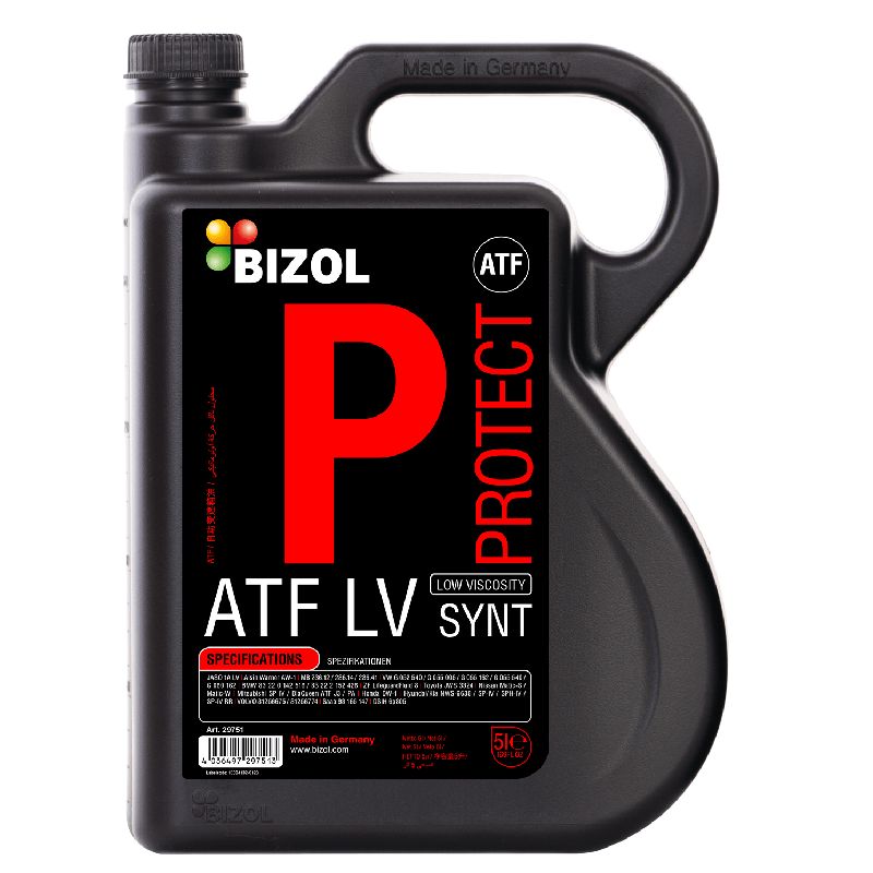 Масло для коробки передач Bizol Protect ATF LV SYNT 5 л