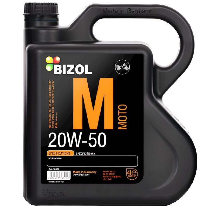 Motosiklet mühərrik yağı Bizol Moto 20W-50 4 lt