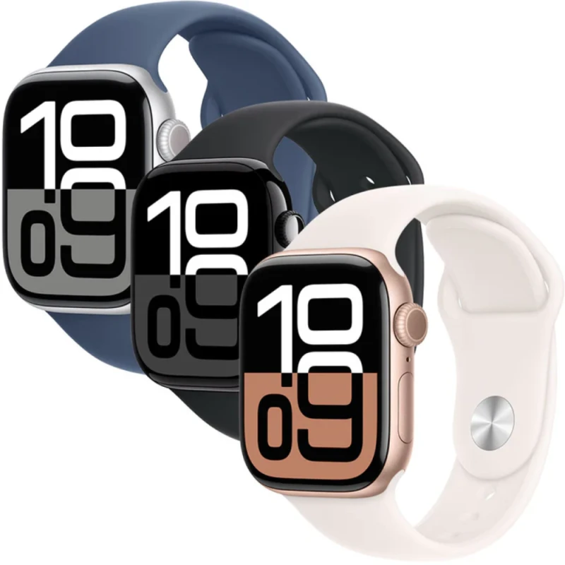 Смарт-часы Apple Watch Series 10 42mm Rose Gold с светло-розовым спортивным ремешком S/M MWWH3QI/A