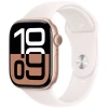Смарт-часы Apple Watch Series 10 46mm Rose Gold с светло-розовым спортивным ремешком M/L MWWU3QI/A