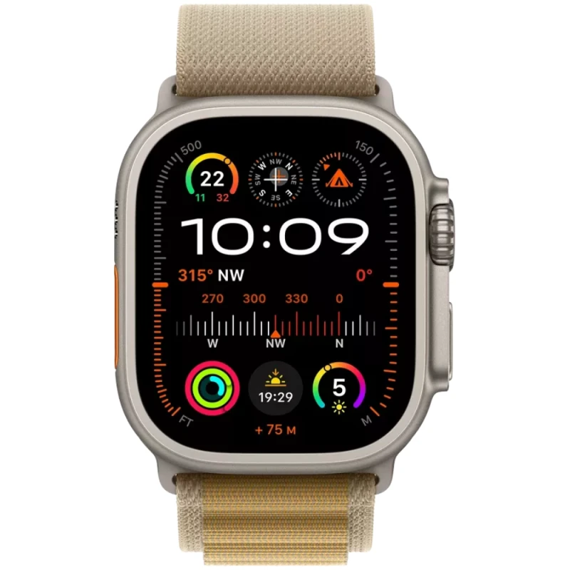 Смарт-часы Apple Watch Ultra 2 Cellular 49mm Natural с петлей Alpine Loop M / MX4F3RB/A