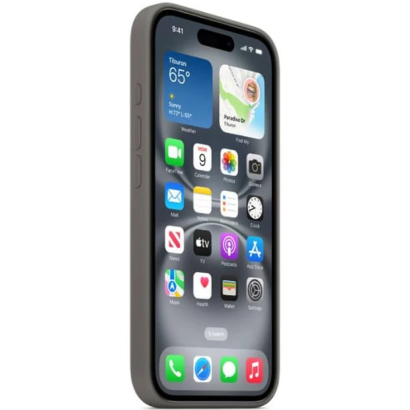 Qoruyucu örtük Apple iPhone 16 Silicone Case W/MagSafe Stone Gray MYY33ZM/A