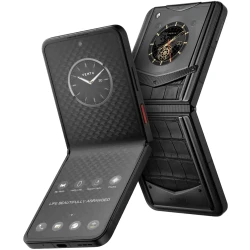 Smartfonlar Vertu Ironflip YG Basalt Black Allı (CIF-E-001-HT-A-LH-EU)