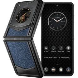 Smartfonlar Vertu Ironflip Gentleman Blue Calf (CIF-N-003-HT-A-LH-EU)