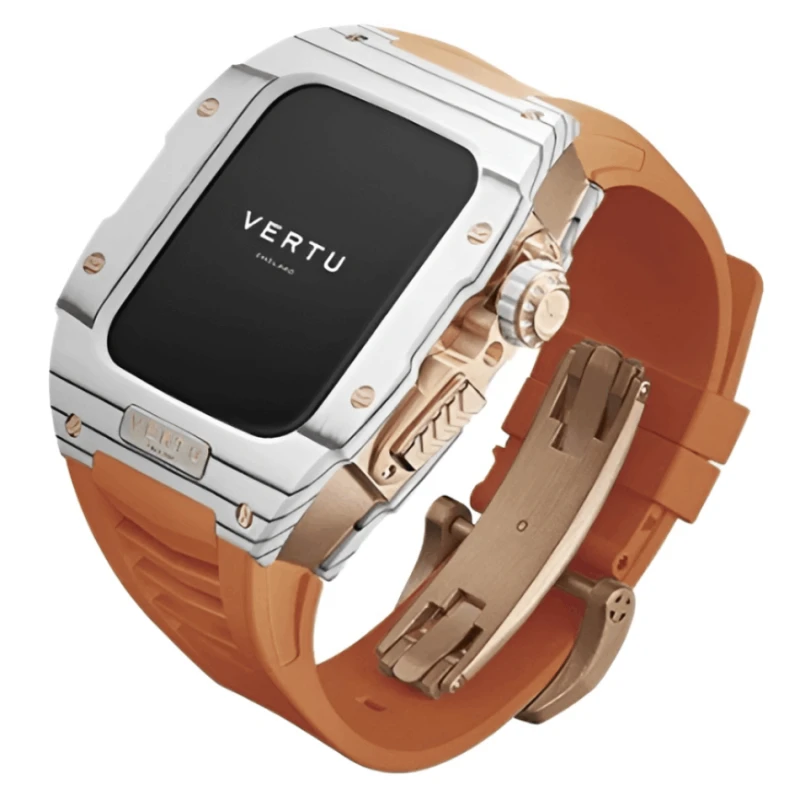 Смарт-часы Vertu Watch H1 Stainless Steel WG Orange Rubber
