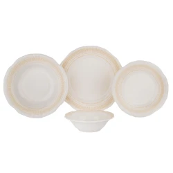 Serviz dəsti Schafer Nostalgia Dinnerware 24 parça Krem 8699131799161