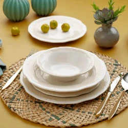 Serviz dəsti Schafer Nostalgia Dinnerware 24 parça Krem 8699131799161